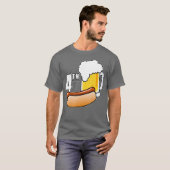 Vierde juli 4th Hot Dog Beer Independence T-shirt (Voorkant volledig)