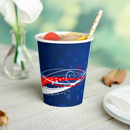 Vierde juli Abstract Papieren Bekers