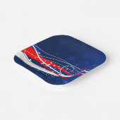 Vierde juli Abstract Papieren Bordje (Gebogen)