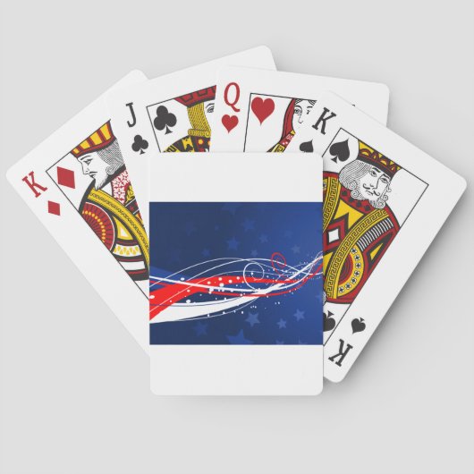 Vierde juli Abstract Pokerkaarten (Achterkant)
