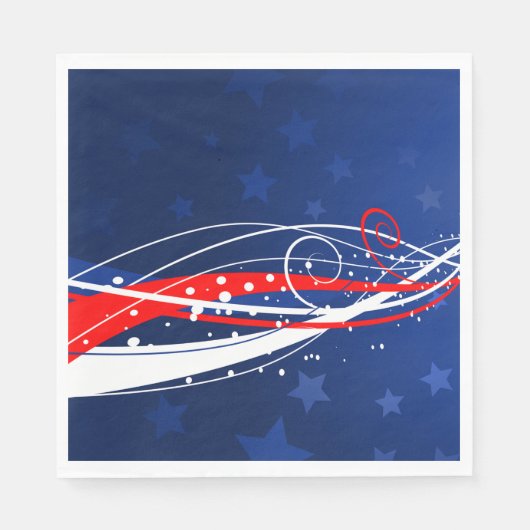 Vierde juli Abstract Servet (Voorkant)