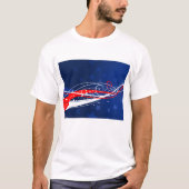 Vierde juli Abstract T-shirt (Voorkant)