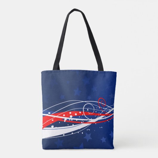 Vierde juli Abstract Tote Bag (Achterkant)