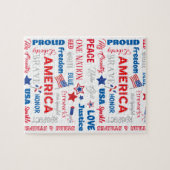 Vierde juli Amerika Verenigde Staten woorden Geper Legpuzzel (Horizontaal)