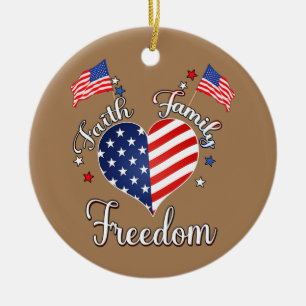 vierde juli Amerikaanse Keramisch Ornament