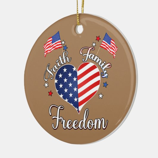 vierde juli Amerikaanse Keramisch Ornament (Links)