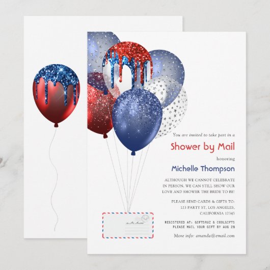 Vierde juli Baby of Vrijgezellenfeest per post Kaart (Voorkant / Achterkant)