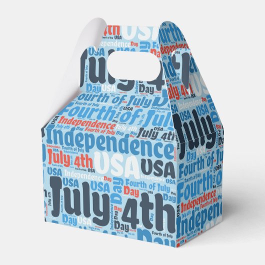 Vierde juli bedankdoosjes (Voorkant Zijde)