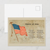 Vierde juli briefkaart (Voorkant / Achterkant)