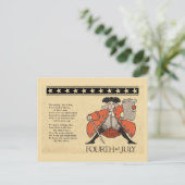 Vierde juli briefkaart (Staand voorkant)