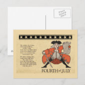 Vierde juli briefkaart (Voorkant / Achterkant)