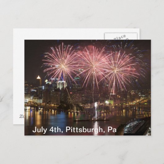 Vierde juli briefkaart (Voorkant / Achterkant)