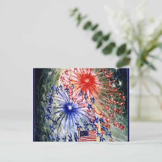 Vierde juli  Briefkaart (Staand voorkant)