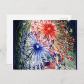 Vierde juli  Briefkaart (Voorkant / Achterkant)