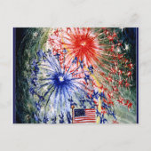 Vierde juli  Briefkaart (Voorkant)