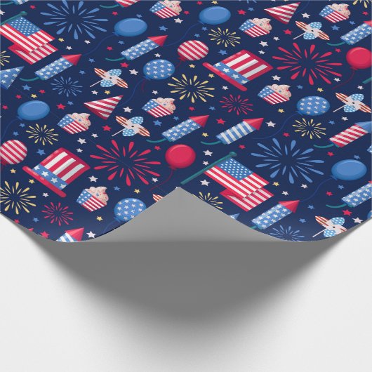 Vierde juli cadeaupapier (Hoek)