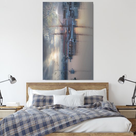 Vierde juli canvas afdruk (Insitu (Slaapkamer))