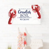vierde juli Crawfish Boil Summer Party Spandoek (Insitu)