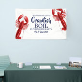 vierde juli Crawfish Boil Summer Party Spandoek (Beurs)
