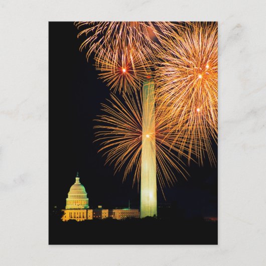 Vierde juli, de Vertoning van het Vuurwerk, Veldli Briefkaart (Voorkant)
