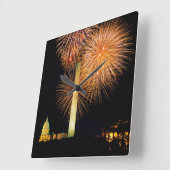 Vierde juli, de Vertoning van het Vuurwerk, Veldli Vierkante Klok (Hoek)