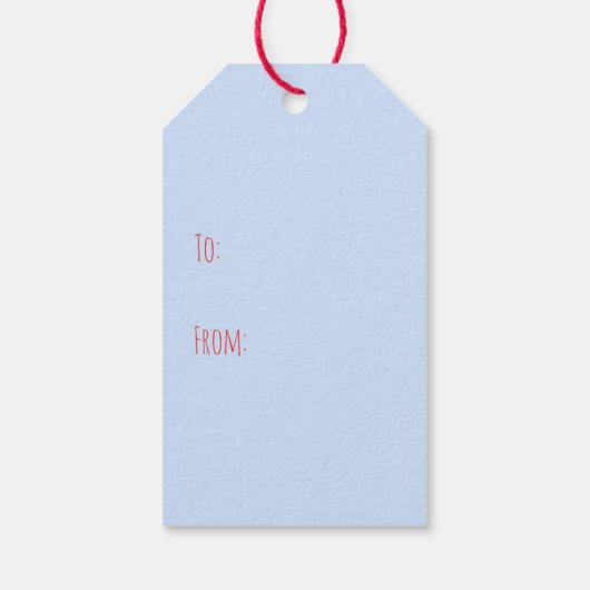 Vierde juli Dog Faces Cadeaulabel (Achterkant)