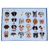 Vierde juli Dog Faces Groot Cadeauzakje (Voorkant)