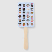 Vierde juli Dog Faces Handwaaier (Achterkant)