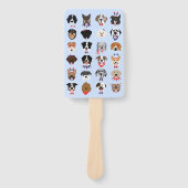 Vierde juli Dog Faces Handwaaier (Voorkant)