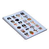 Vierde juli Dog Faces Notitieboek (Rechterzijde)