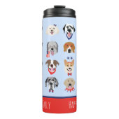 Vierde juli Dog Faces Thermosbeker (Voorkant)