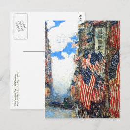 "Vierde juli" door Childe Hassam Briefkaart