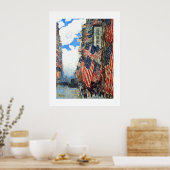 "Vierde juli" door Childe Hassam Fine Art Poster (Keuken)