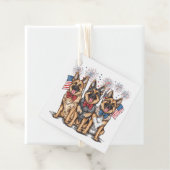 Vierde juli Duitse herdershonden Bedankjes Labels (In situ)