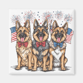 Vierde juli Duitse herdershonden Magneet