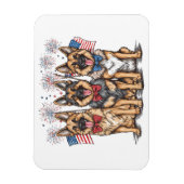 Vierde juli Duitse herdershonden Magneet (Verticaal)