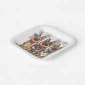 Vierde juli Duitse herdershonden Papieren Bordje (Gebogen)