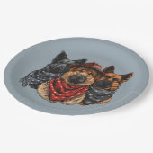 Vierde juli Duitse herdershonden Papieren Bordje (Gekanteld)