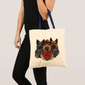 Vierde juli Duitse herdershonden Tote Bag (Voorkant (product))