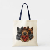 Vierde juli Duitse herdershonden Tote Bag (Achterkant)
