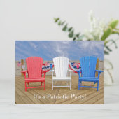 Vierde juli feest kaart (Staand voorkant)