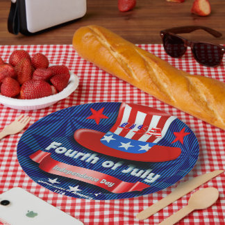 Vierde Juli Feest Papieren Bord