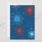 Vierde Juli Feest Uitnodiging (Achterkant)