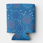 Vierde juli Fireworks Blikjeskoeler (Achterkant)