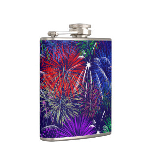 Vierde juli Fireworks Heupfles