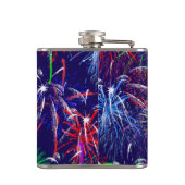 Vierde juli Fireworks Heupfles (Achterkant)