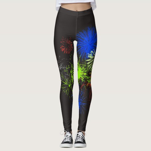 Vierde juli Fireworks Leggings (Voorkant)