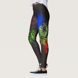 Vierde juli Fireworks Leggings