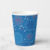 Vierde juli Fireworks Papieren Bekers (Links)