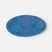 Vierde juli Fireworks Papieren Bordje (Gekanteld)